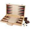 Image de Ensemble De Jeu D'échecs Et Backgammon En Bois Avec Valise De Transport Élégante
