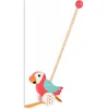 Image de Jouet à pousser - Small Foot - Perroquet en bois - Pour enfant - Mixte
