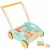 Image de Chariot de jouets - Petit Chariot - 34 cubes pastel - Roues caoutchoutées