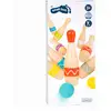 Image de Jeu De Cônes En Bois Avec Motif Zigzag, 11 Pièces - Amusement Pour Tous Les ges
