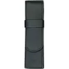 Image de Etui à Stylo - ALASSIO - Noir - Cuir Véritable - 150 x 45 mm - Pour 2 Stylos