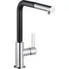 Image de Mitigeur monocommande - KLUDI - Kludi S - DN 15 - Noir mat - Douchette extractible