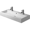 Image de Lavabo Double Vasque - DURAVIT - Impression Vero - 1000x470 mm - Blanc Alpin - 2 Trous Robinetterie