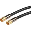 Image de Câble vidéo coaxial - Auvisio - 105 dB - Blindage renforcé - Connecteur doré 24 carats - 1 m