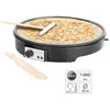Image de Crêpière électrique - ROSENSTEIN & SOHNE - Ø 28 cm - 1000 Watt - Revêtement antiadhésif - Voyant de température
