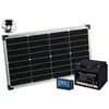 Image de Kit panneau solaire mobile 60 W - REVOLT - Batterie AGM 12 V - Régulateur de charge - Énergie indépendante