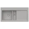 Image de Évier - Villeroy & Boch - Subway 60 - Céramique - 1 cuve et demi - Egouttoir à droite - Gris