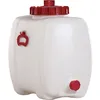 Image de Fût polyéthylène - GRAF - 60L - Blanc - Couvercle à visser - Bec verseur