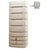 Image de Cuve aérienne - GRAF - Slim 500 L Sable - Robinet PE imitation laiton - Collecteur Filtrant Eco Gris