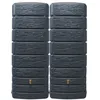 Image de 4rain SLIM STONE DECOR réservoir mural-SET 1000 L gris graphite 2 x SLIM STONE DECOR 500 L incl. raccord