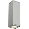 Image de Theo Up Down Out Applique, Carrée, Gris Argent Gu10, Max. 2x35w