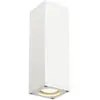 Image de Theo Up Down Out Applique, Carrée, Blanche, Gu10, Max. 2x35w