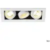 Image de Encastré De Plafond Intérieur Slv Kadux, Triple, Blanc Mat, Gu10/qpar51, 3x 50w Max