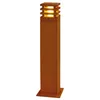 Image de Rusty Led 70 Carre, Borne, Fonte Rouillée, Led 3000k, Ip55