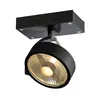 Image de Applique Et Plafonnier Intérieur Slv Kalu, Noir, Gu10/qpar111, 2x 75w Max