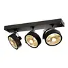 Image de Applique Et Plafonnier Intérieur Slv Kalu, Noir, Gu10/qpar111, 2x 75w Max