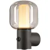 Image de Applique Extérieure Ovalisk Gris Led 96w 3000/4000k Détecteur De Mo - Slv - 1004679
