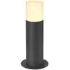Image de Borne Extérieure Ronde Grafit 30 Gris E27 11w Max Ip44 - Slv - 1006180
