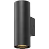 Image de Applique Murale Asto Tube Cylindrique Gu10 2x Max. 10w Noir - Slv - 1006443