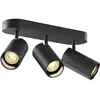Image de Applique Et Plafonnier Asto Tube Cylindrique Gu10 3x Max. 10w Noir - Slv - 1006427