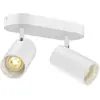 Image de Applique Et Plafonnier Asto Tube Cylindrique Gu10 2x Max. 10w Blanc - Slv - 1006426