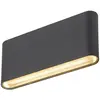 Image de Applique Murale Oval 18wl 2700/3000 K 10w Noir - Slv - 1007144