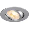 Image de Spot Encastré New Tria® 68 Int Rond Orientable Alu Gu10 10w Ip 20 - Slv - 1007370