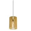 Image de Suspension Wud Intérieur E27 Cylindrique Câble Nu 60w Bois - Slv - 1008047