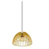 Image de Suspension Wud Intérieur E27 Semi-rond Câble Nu 60w Bois - Slv - 1008045