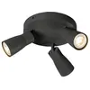 Image de Applique Et Plafonnier Puri 2.0 Dome Rond Triple 6w Gu10 Noir - Slv - 1008340
