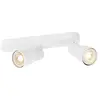 Image de Applique Et Plafonnier Puri 2.0 Dome Asymétrique Double 6w Gu10 Blanc - Slv - 1008318
