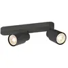 Image de Applique Et Plafonnier Puri 2.0 Tube Asymétrique Double 6w Gu10 Noir - Slv - 1008308