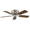 Image de Ventilateur de plafond Classic Flat 103 Cm Ultra plat silencieux pales Noyer - hêtre et chrome brossé CASAFAN