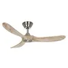 Image de Ventilateur de Plafond Eco Genuino 122cm Chromé Bois naturel - CASAFAN -
