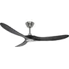Image de Ventilateur Plafonnier Casafan Eco Genuino 152cm Chrome Brossé/noir, Télécommande, Moteur Dc