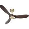 Image de Ventilateur Plafonnier Casafan Eco Genuino 122cm Brushed Brass/walnut