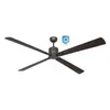 Image de Ventilateur de plafond avec WiFi CasaFan ECO NEO III 180 cm 949415W moteur en bronze / pales réversibles en noyer et cerisier