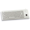Image de Cherry G84-4400 Trackball Keyboard Clavier Filaire Miniature, Trackball, Ps2, Gris Clair, Azerty - Fr