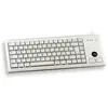 Image de Cherry G84-4400 Trackball Keyboard Clavier Filaire Miniature, Trackball, Usb, Gris Clair, Azerty - Fr