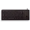Image de Cherry G84-4400 Trackball Keyboard Clavier Filaire Miniature, Trackball, Ps2, Noir, Azerty - Fr