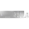 Image de Cherry Dw 9100 Slim Clavier Souris Incluse Universel Rf Sans Fil + Bluetooth Azerty Français Argent