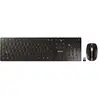 Image de Cherry Dw 9100 Slim Clavier Souris Incluse Universel Rf Sans Fil + Bluetooth Azerty Français Noir