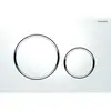 Image de Plaque De Déclenchement Double Touche Wc Duofix Sigma 20 Blanc Chromé Geberit 115.882.kj.1