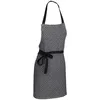 Image de KELA Tablier gianna carreaux - 80 x 67 cm - Noir