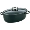 Image de Cocotte à braiser - KELA - Ovale - Fonte daluminium - Revêtement Greblon - Tous feux