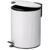 Image de Poubelle 5l Mats 27cm Metal*blanc*n Kela - 23701