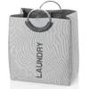 Image de Sac à linge KELA Palma - 50 x 29 x 54 cm - Gris rocher