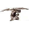 Image de Statue athlète homme assis aspect bronze 137cm.