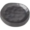 Image de Assiettes Organic 20cm noires set de 6 Kare Design