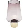 Image de Vase - KARE - Noble Ring - Verre teint - Acier laiton - Violet - 26cm